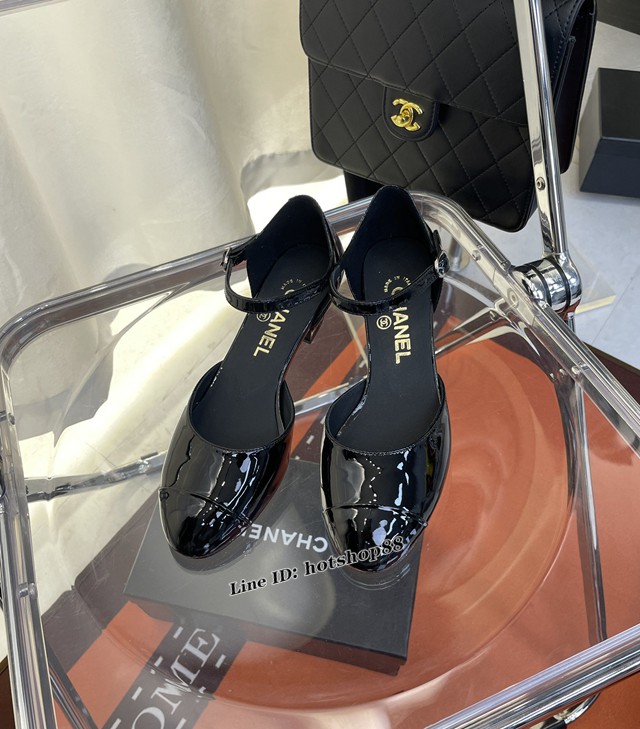 chanel香奈兒2022春款系列高版本女士單皮鞋 dx1963